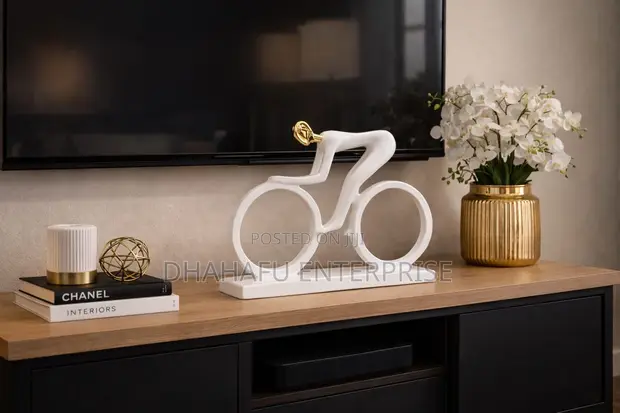 Luxury Cyclist Resin Sculpture - 1