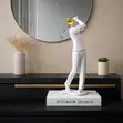 Elegant Golfer Resin Figurine - 4