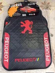 5pc Peugeot Floor Carpet Rubber Mats with Logo - 1