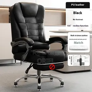 Executive Black Leather Office Chair