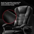Executive Black Leather Office Chair - 2