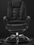 Executive Black Leather Office Chair - 3