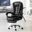 Executive Black Leather Office Chair - 4