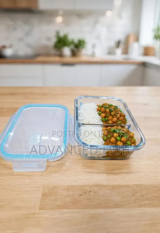 1040ml Glass Lunch Box (2 or 3 Compartments) - 1