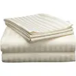 Set ya Vitanda ya Satin Stripe ya Kifahari - Vipande 4 - 4