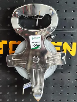 100m Stainless Steel Measuring Tape - Heavy Duty Professional