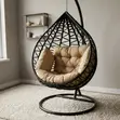 Modern Hammock Swing Chair - Black - 3
