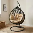 Modern Hammock Swing Chair - Black - 5