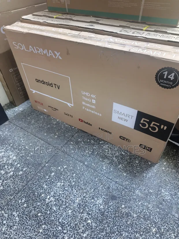 Solarmax 55-Inch UHD Smart Android TV Frameless - 1
