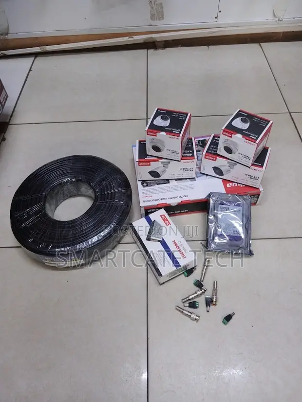 Dahua 4CH DVR Mfumo wa Usalama na Kamera za HD za Usiku - 1