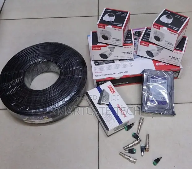 Dahua 4CH CCTV DVR Kit na Kamera 4 za Dome za Night Vision - 1