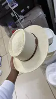 Cream Men's Straw Hat - 2