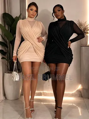 Fashion Nova Lilou Draped Satin Mini Dress