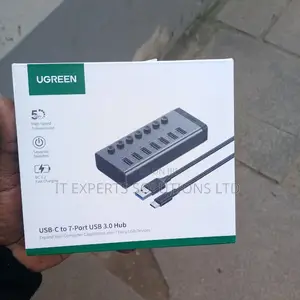 Ugreen USB-C to 7-Port USB-A 3.0 Hub (DC 12V)