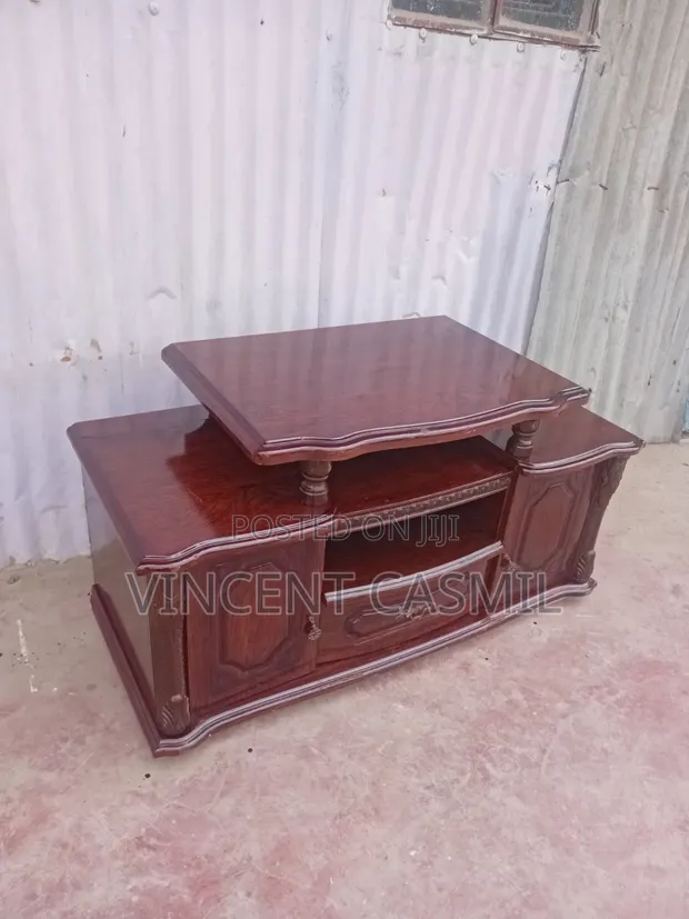 Stendi ya TV Iliyoagizwa - Mbao ya Mahogany - 1
