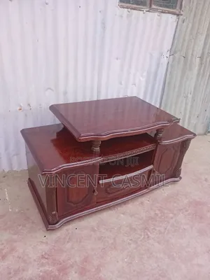Stendi ya TV Iliyoagizwa - Mbao ya Mahogany