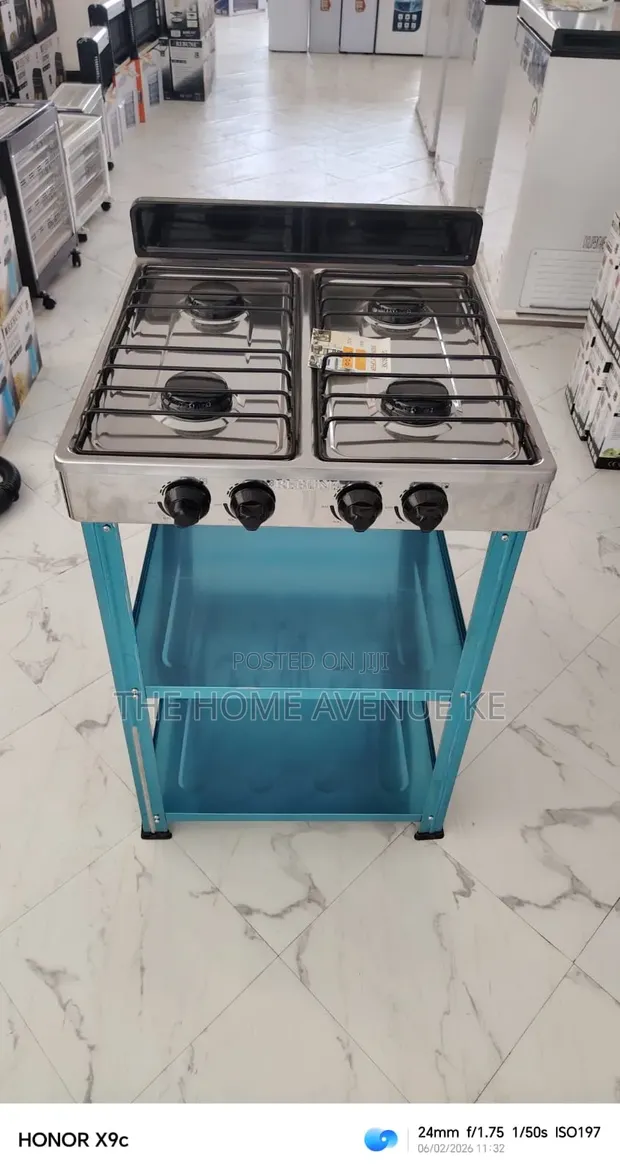 Rebune Four Burner Standing Gas Stove - 1