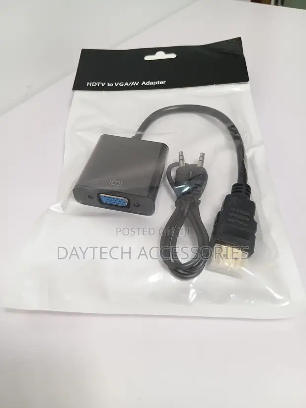 HDMI to VGA Adapter na Sauti, Full HD 1080p - 1