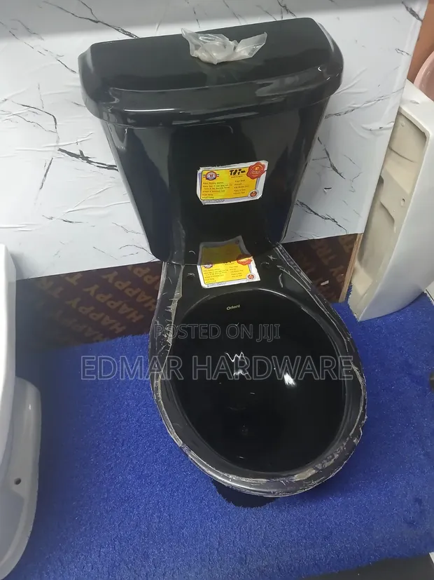 Brand New Premier Black Half Set Toilet - 1