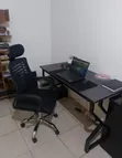Modern Office Desk with Mesh Chair - 1