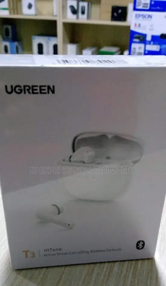 UGREEN HiTune T3 Pro ANC Earbuds Zisizo na Waya - Nyeupe - 1