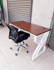 L-Shaped Office Desk with Mesh Chair - 2