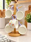 Charming Floral Coffee Mug Collection (6pcs) - 2