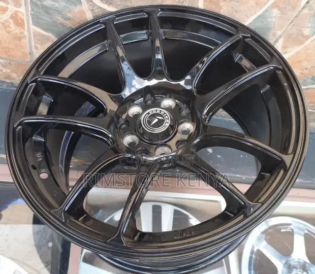 Rims Nyeusi za Inch 16 - Set Kamili - 1