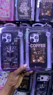 Oxygendog Coffee Robot Shockproof Case kwa iPhone 15 Pro Max - 1