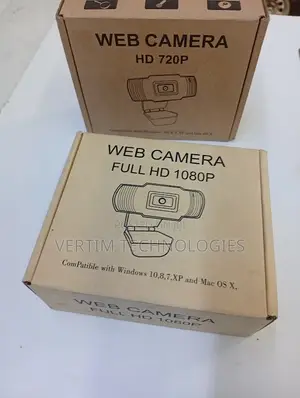 Webcam ya 1080p Full HD yenye Microphone