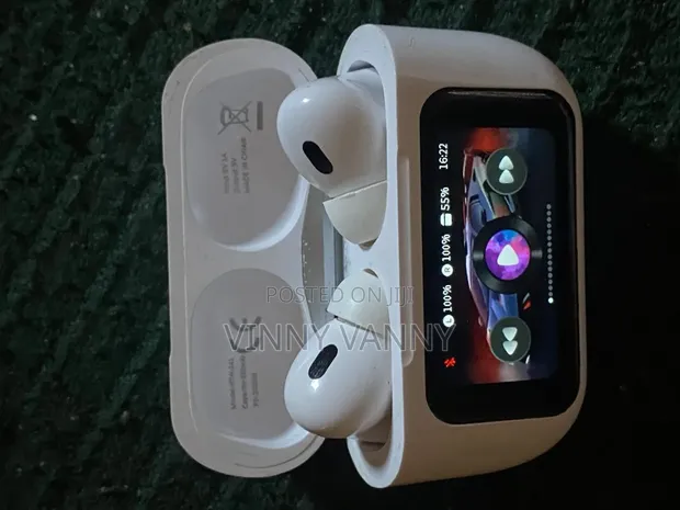 Blue Bluetooth Earbuds - Zilizorekebishwa - 1