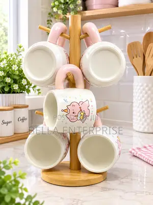 Mkusanyiko wa Vikombe vya Kahawa vya Maua (6pcs)