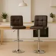 Kiti cha Baa cha PU Leather Kinachoweza Kurekebishwa na Kuzunguka - 2
