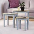 Modern Wooden Nesting Coffee Tables - White - 5