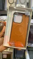 Creative Case Leather Magnetic Ring Kickstand for iPhone 15 Pro Max - 2