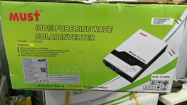 Must 5500W 5.5kW Hybrid Solar Inverter 48V 80A MPPT VHM - 1