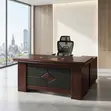 Ofisi ya Executive Mahogany Desk 1.4M yenye Extension Return - 1