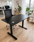 Electric Height Adjustable Desk (120x60cm) + Office Chair - 1