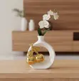 Kikombe cha Kisasa cha Keramik chenye Muundo wa Cherry wa Dhahabu - 1