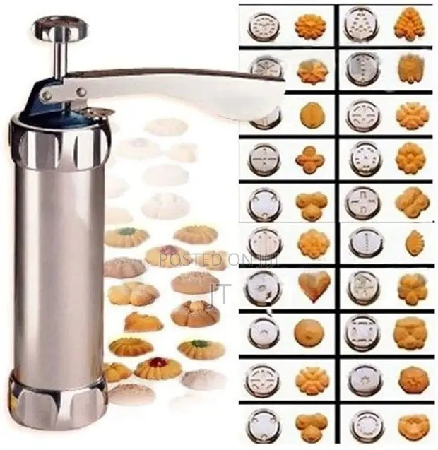 Stainless Steel Cookie & Biscuit Press (24 Options) - 1