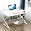 Study Desk with Built-in Bookshelf - White - 4