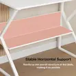 Study Desk with Built-in Bookshelf - White - 5
