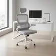 Kiti cha Ofisi cha Mesh chenye Mgongo Mrefu cha Ergonomic - 5
