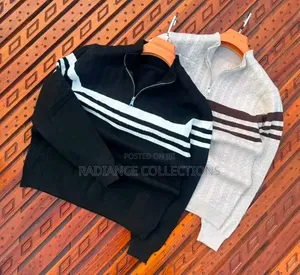 Quarter Zipper Sweaters - Men's Casual
