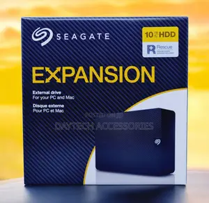 Seagate Expansion Hard Drive ya Desktop 10TB - Nyeusi
