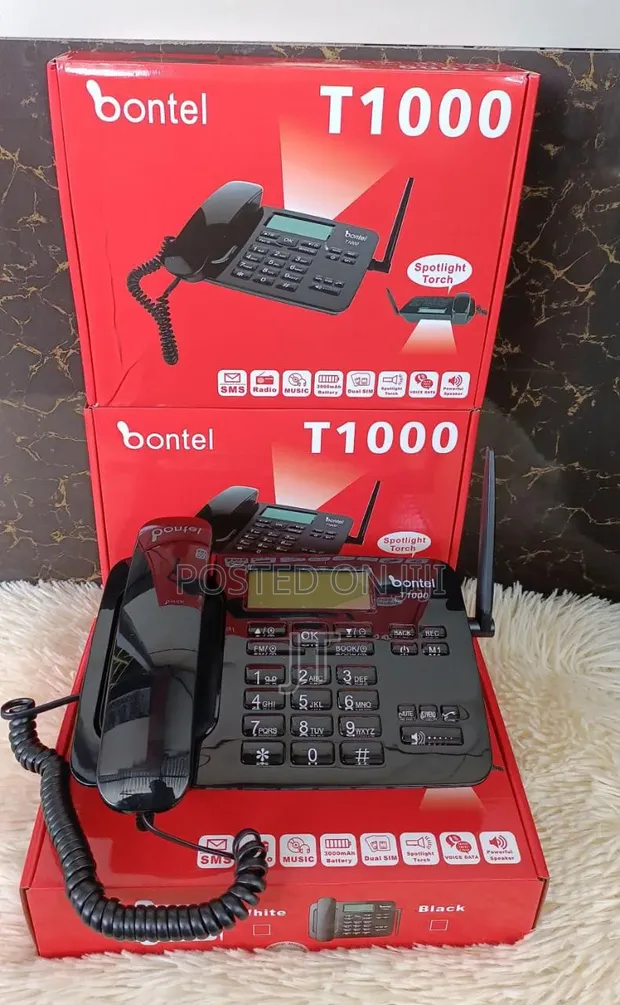 Bontel T1000 GSM Fixed Wireless Landline Desktop Phone - 1