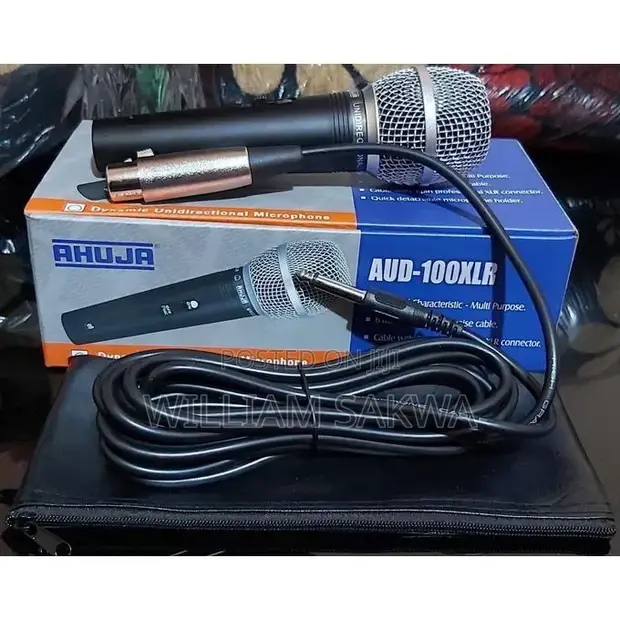 Ahuja AUD-100XLR Microphone Yenye Waya - 1