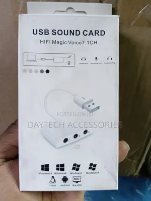 3-Port USB 7.1 Channel External Sound Card