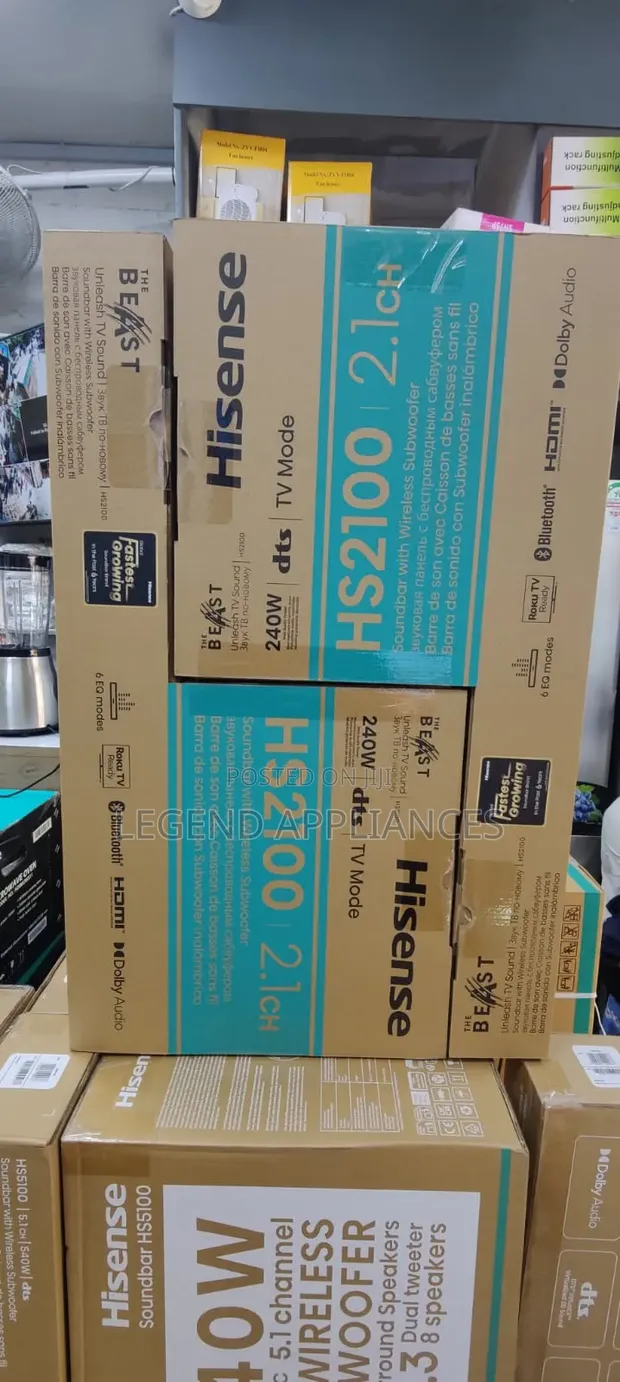 Hisense HS2100 240W Dolby Digital Soundbar - 1