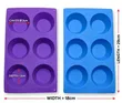 Trei ya Cupcake ya Silicone ya Mashimo 6 (17.5cm x 29cm) - 4